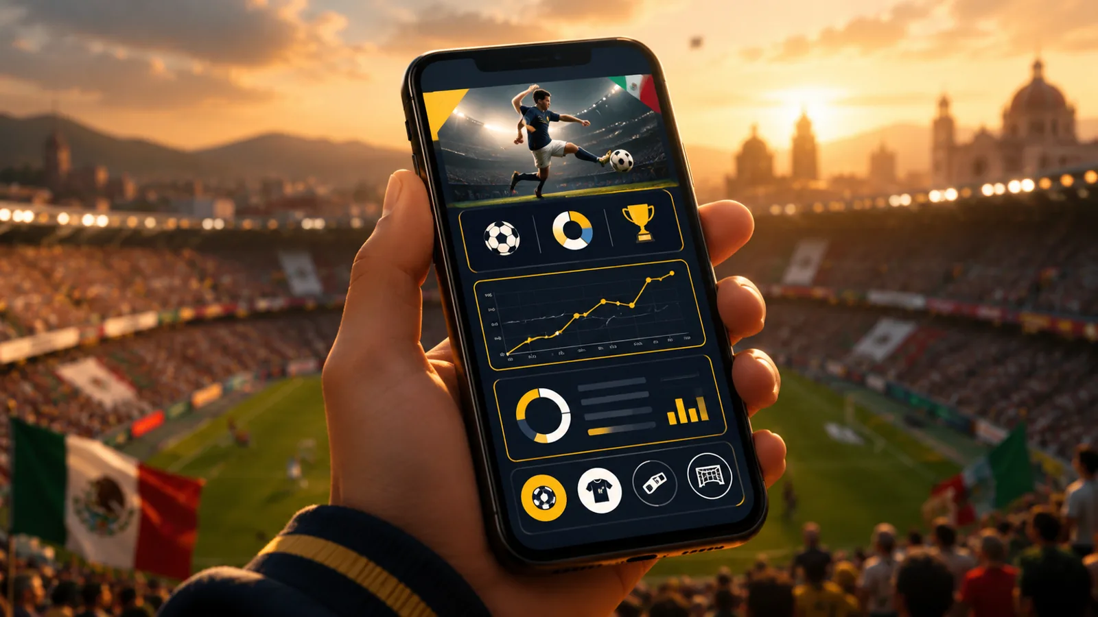 App de Betsson MX — Aviator en pantalla móvil con botón de cash-out rojo