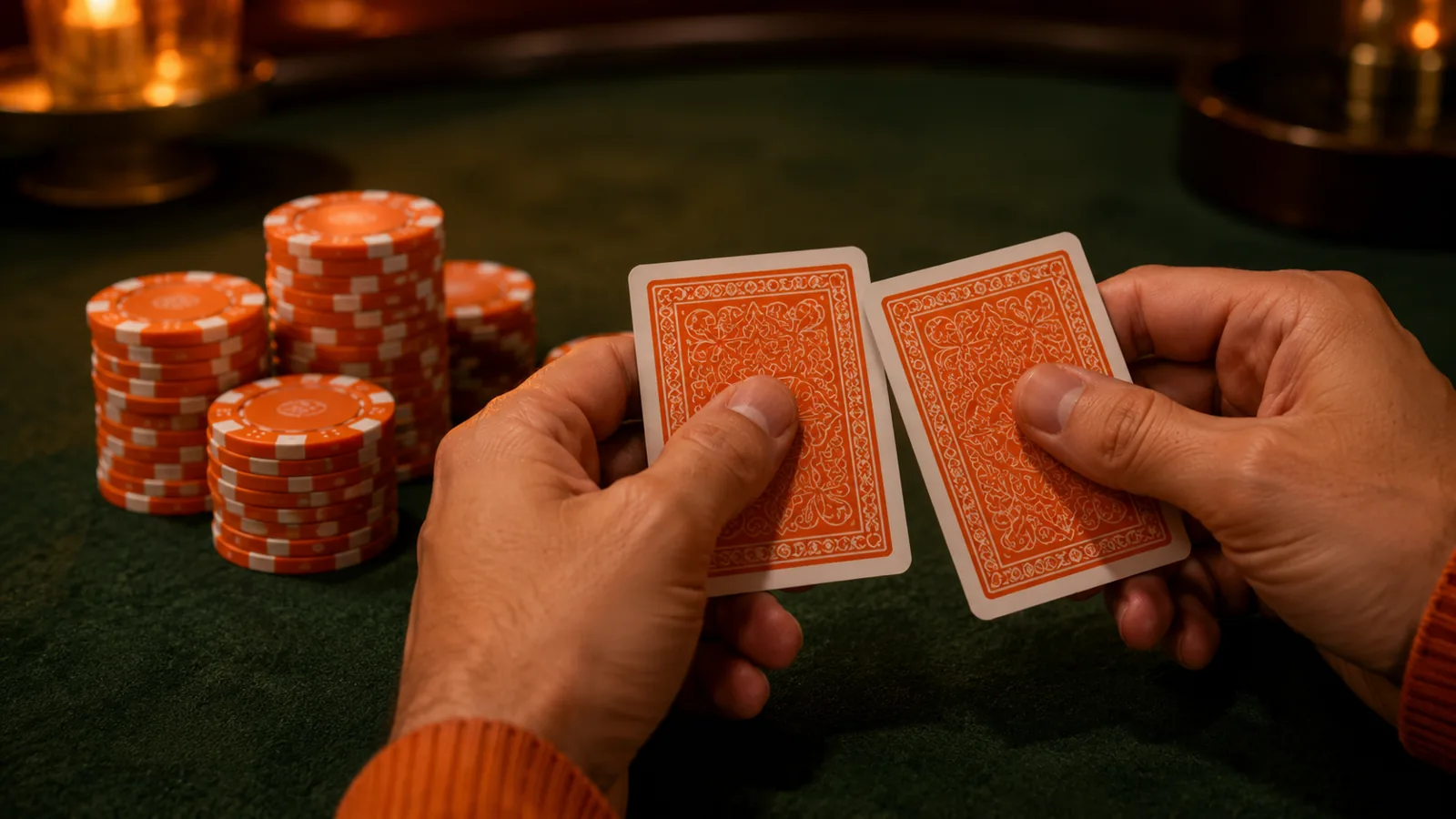 Blackjack en vivo Betsson — crupier profesional con cartas reales